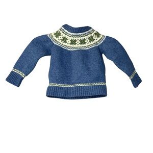 Pepa London Kids Blue and Green Patterned Sweater